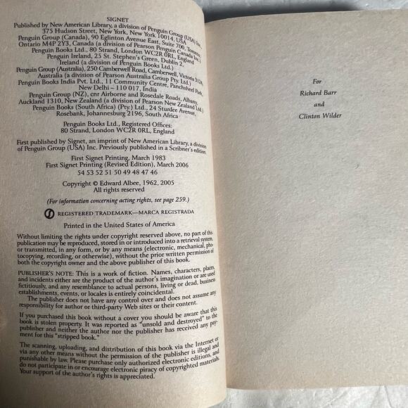 Who's Afraid of Virginia Woolf? First Edition - Book by Edward Albee - Picture 5 of 10